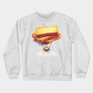 Bread head portrait Crewneck Sweatshirt